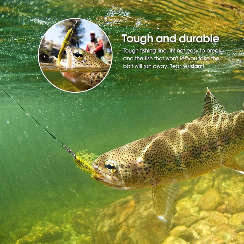 Stainless Steel Wire Trace Leader Anti Bite Fishing Line with Swivel Snap Connector Saltwater Freshwater Pike Bass Tuna Lure Tac - view 6