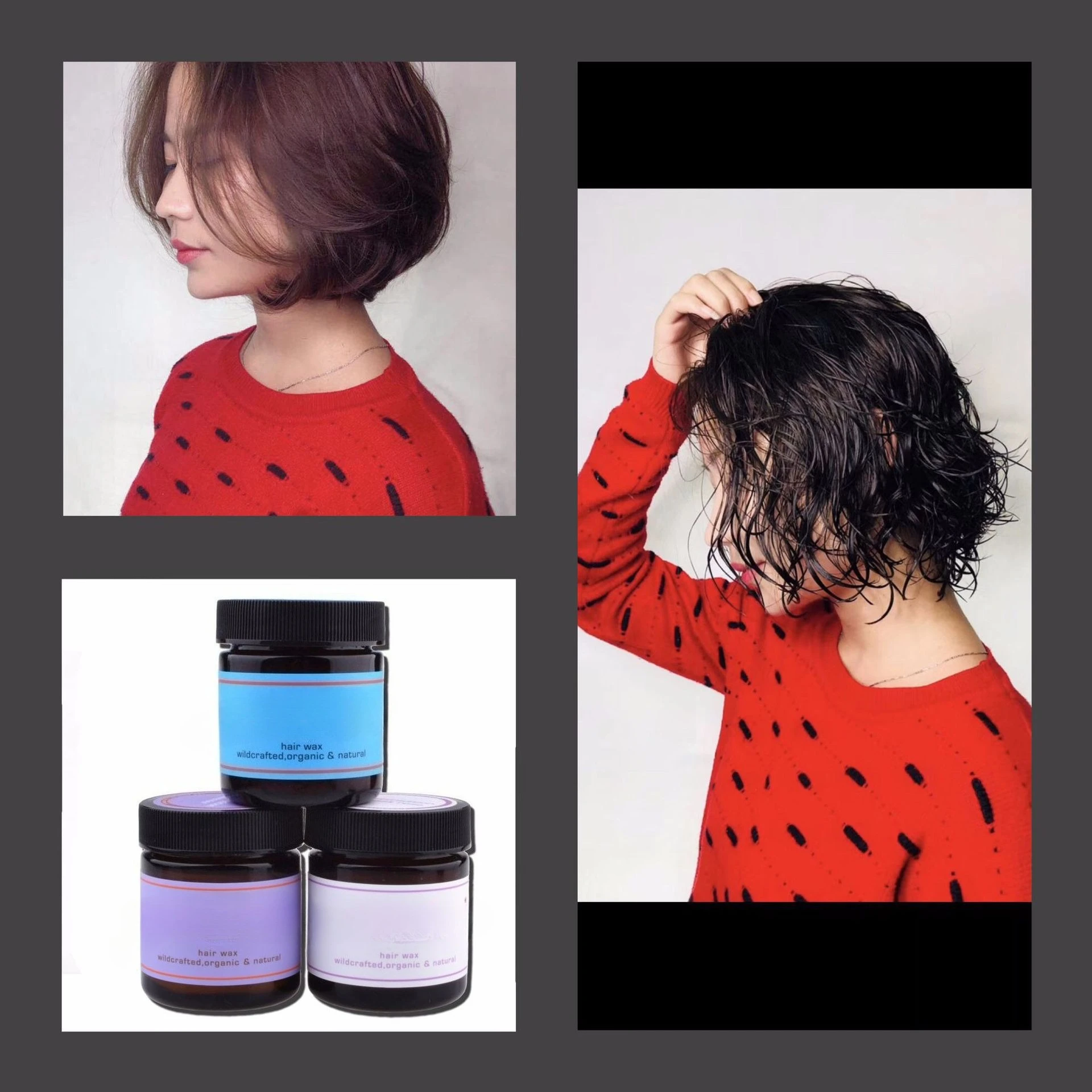 

Wet hair wax moisturizes shapes the hair mud is naturally fluffy long-lasting and the shape is soft and smooth hair care