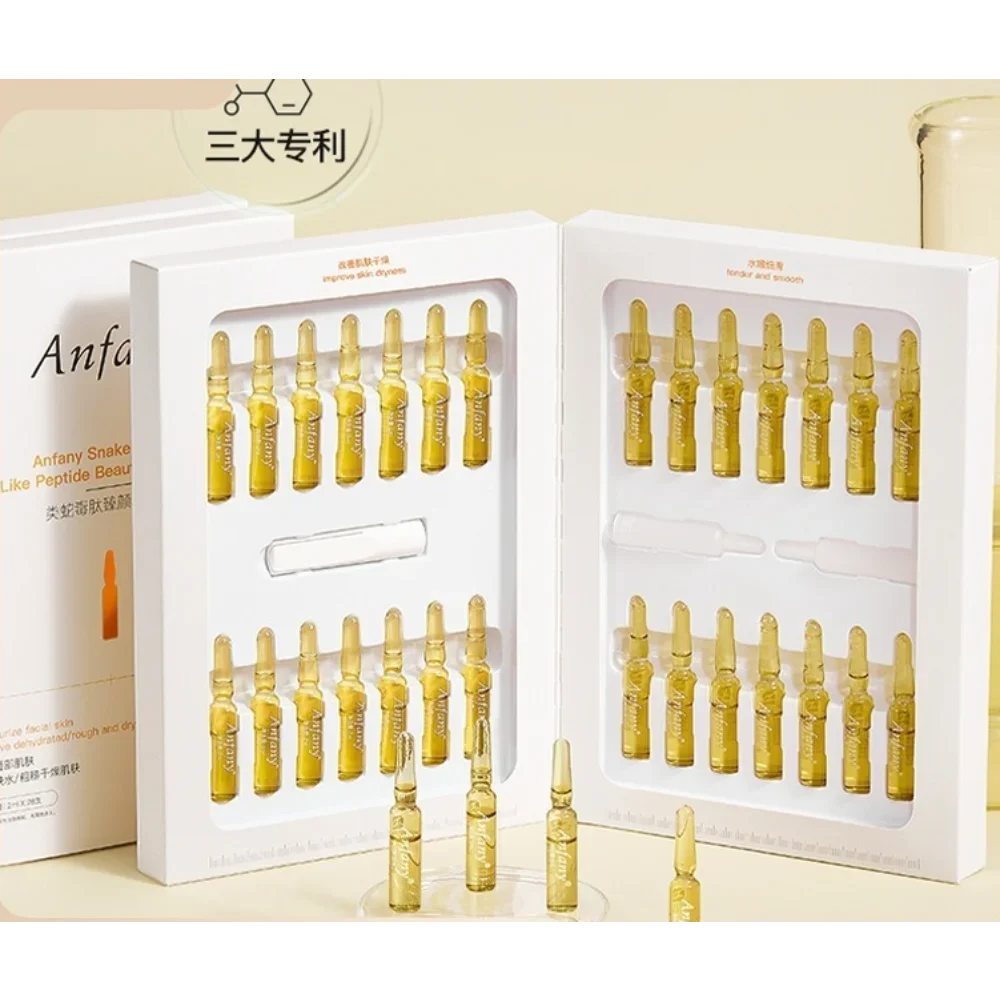 Anfany Snake Venom Peptide Facial Essence Anti-aging 2ml*28 Pcs Hydrating Moisturizing Anti-wrinkle Firming Skin Care Set