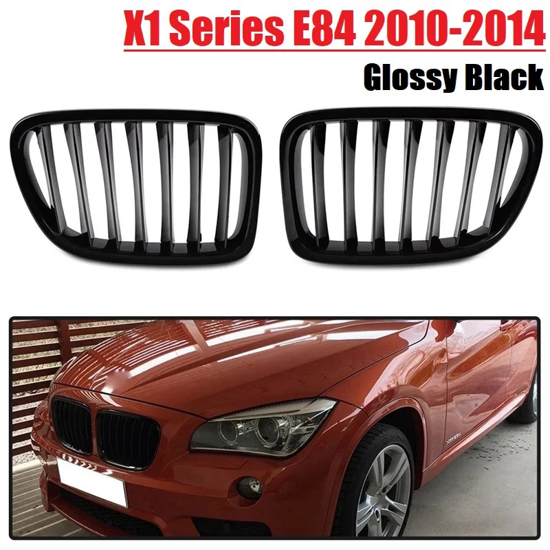 

Передняя решетка радиатора для BMW E84 X1, 4 двери 2010-2014, глянцевая, Черная