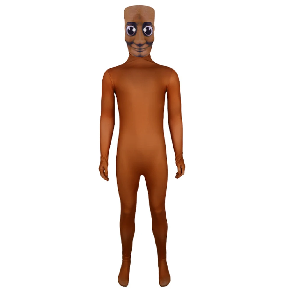 

Halloween Tung Tung Tung Sahur Party Cosplay Costume Adult Kids Anime Jumpsuit Bodysuit Fancy Dress Up Mask Set