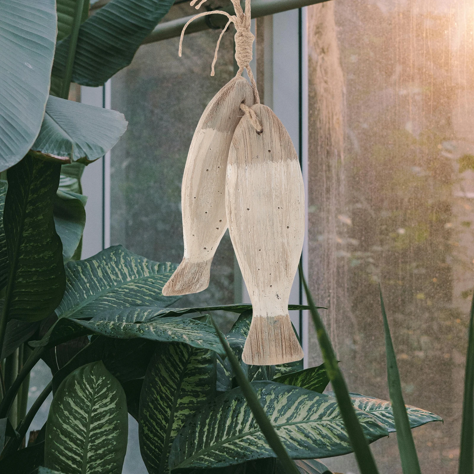 

Vintage Wooden Art Coastal Home Decor Hanging Sculpture Nautical Ocean Theme Bedroom Lake House Seaside Ornament Farmhouse