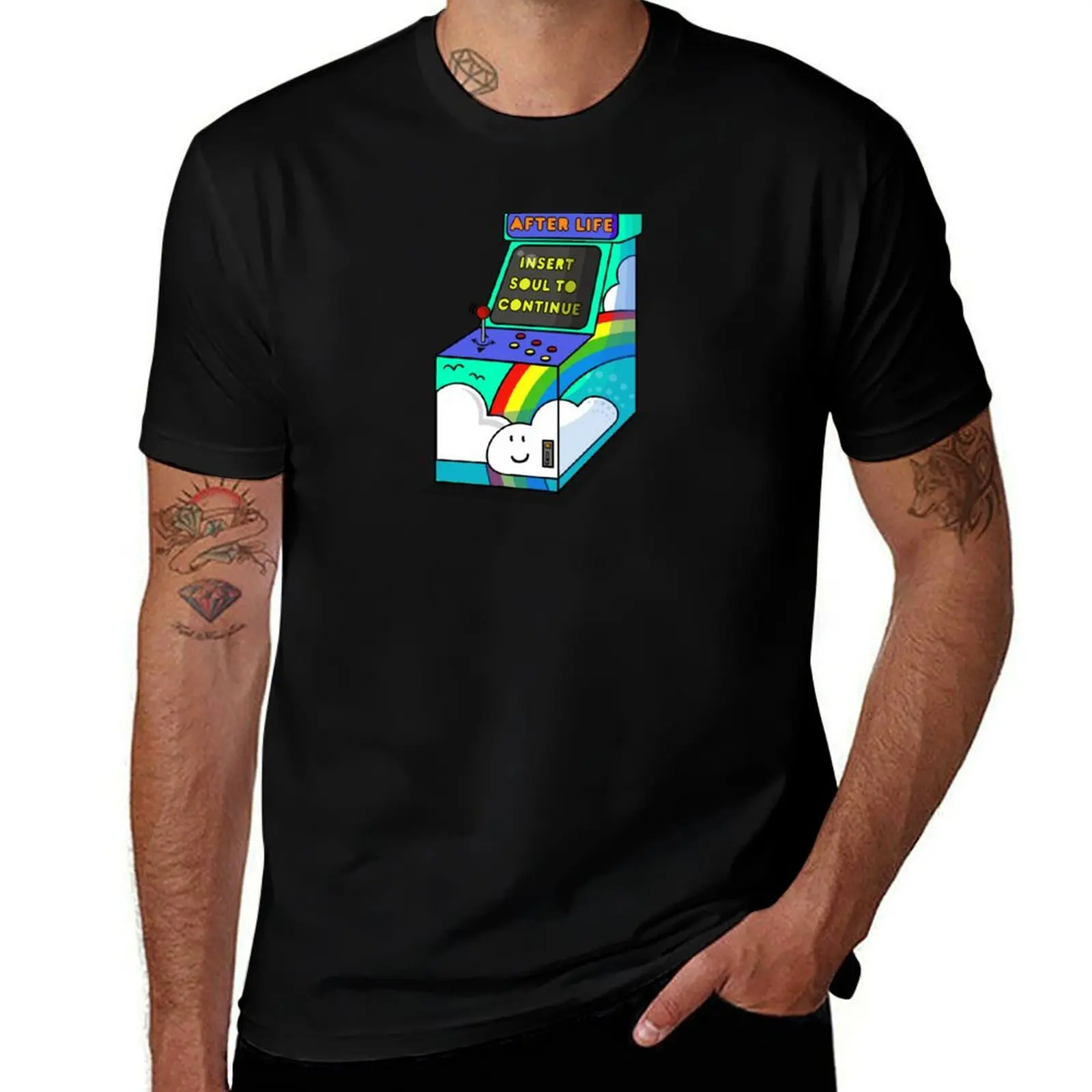 Camisetas juego no por ciento para camiseta personalizada con estampados 100 camiseta hombre con algodón estampado AFTER LIFE camisa su