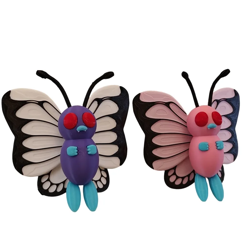 Smettbo Papilusion Pokemon Butterfree Figure Model Toys