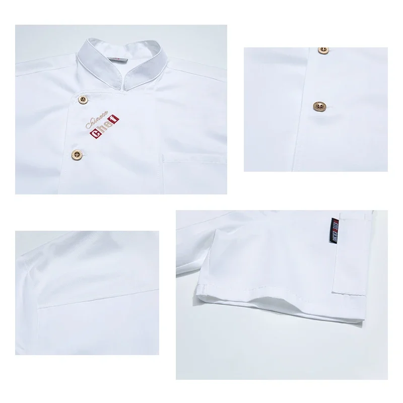 Uniforme de Chef Pizzai, servicio de comida, traje de cocina, chaquetas de cocinero para restaurante, panadería, cafetería, camarero, camarera, ropa de trabajo