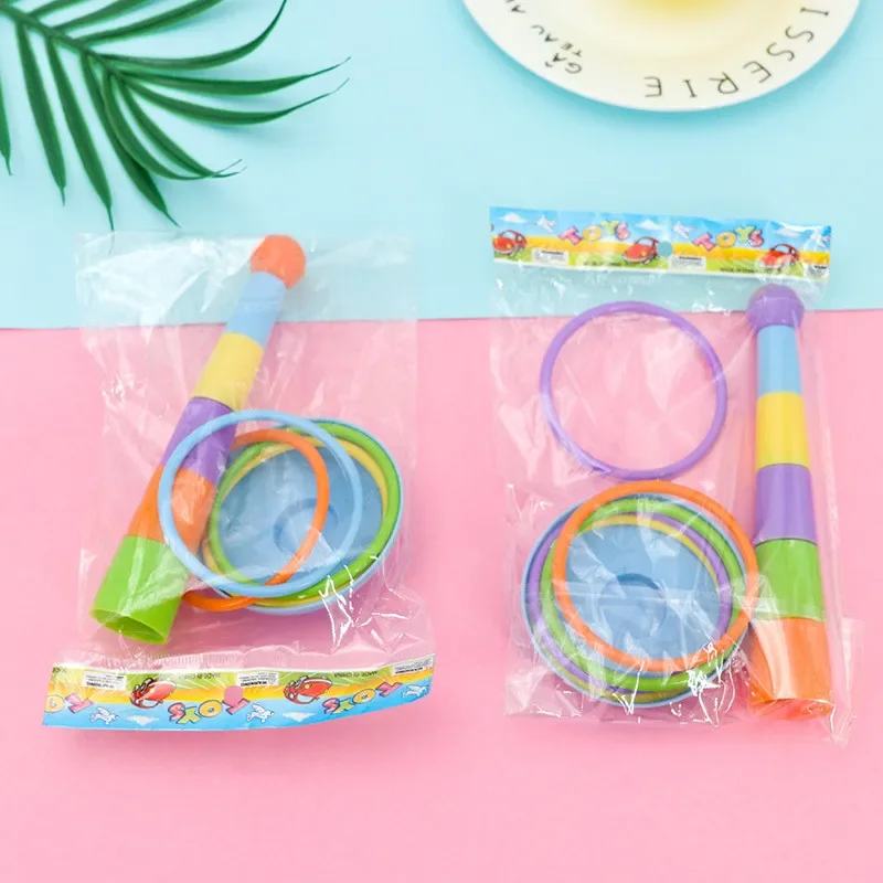 Funny Mini Circles Toy for Children Intelligence Developmental Game Colorful Throwing Rings Parent-child Games Activity Training