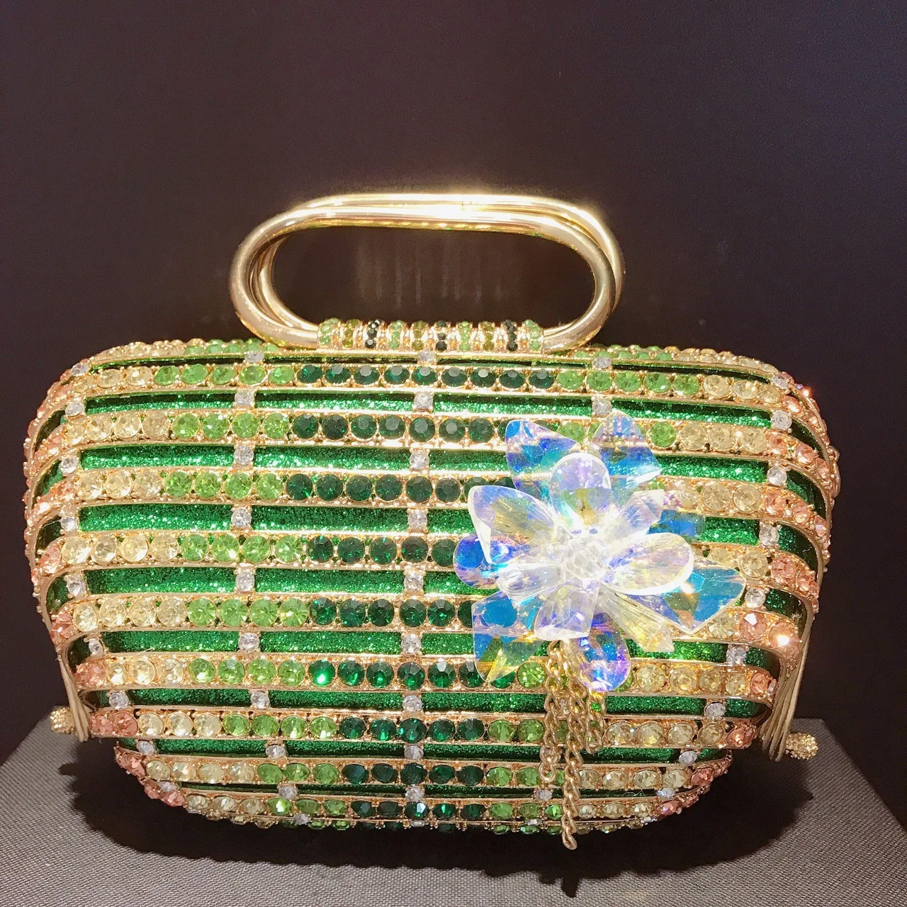 Diamond hand carry makeup storage bag banquet diamond women's bag dinner bag
