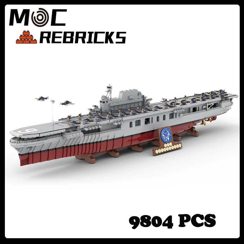 

MOC Military Series USS Enterprise Carrier Battleship Model DIY Assembling Bricks Building Blocks Puzzle Boy Toys Kids Xmas Gift