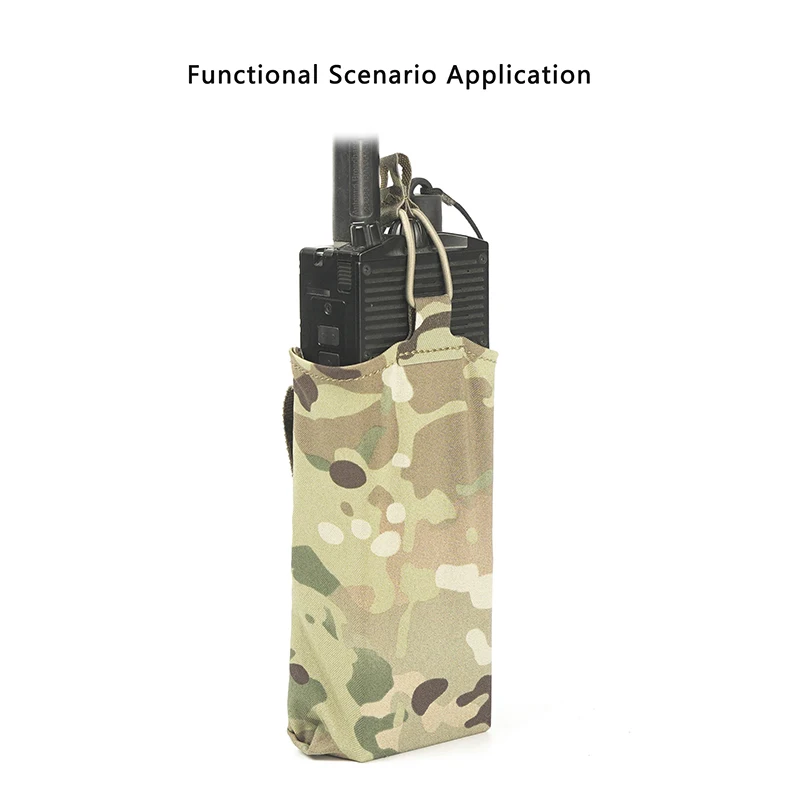 

HSP STYLE Radio Pouch Tactical Gear Smg D3 THORAX CHICKEN STRAP PRC POCKET Molle Airsoft Equipment Accessories MC