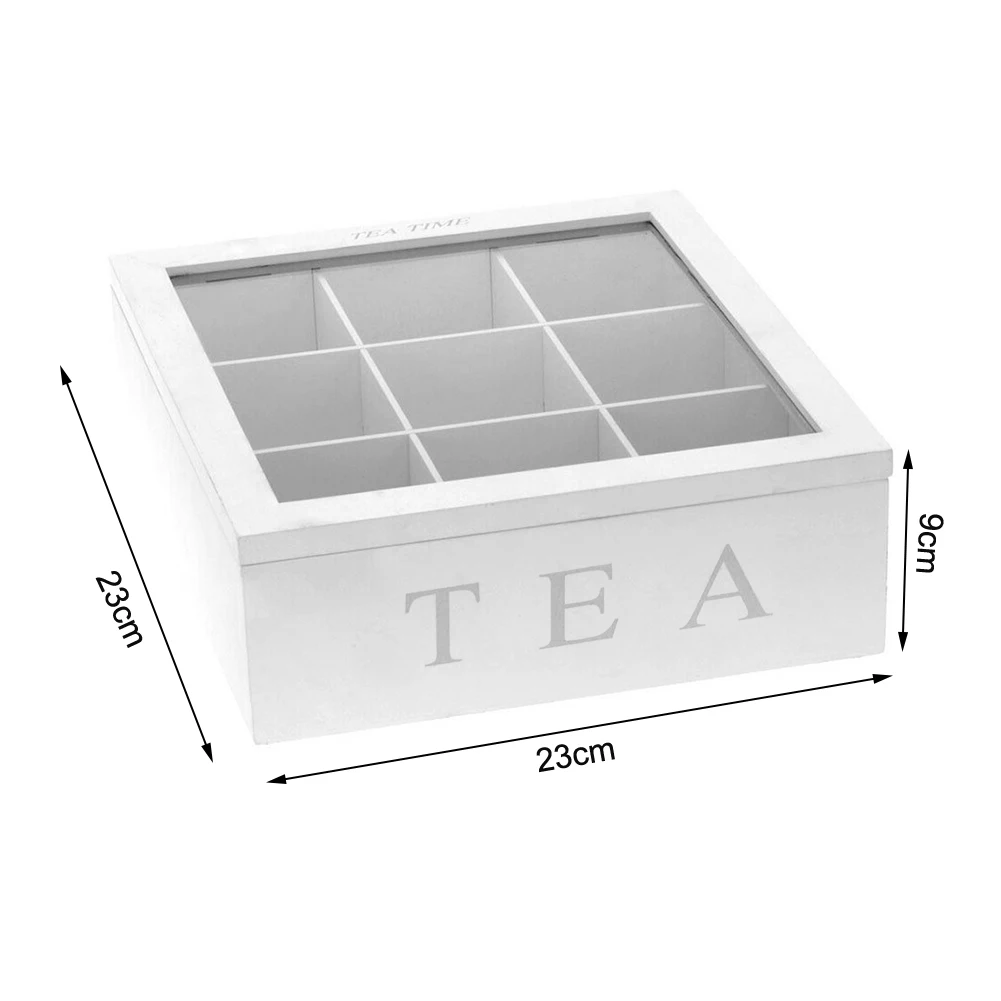 Tea Bag Box Organizer | Tea Bag Caddy Holder | Tea Bag Caddy Box Storage Container Organizer Holder