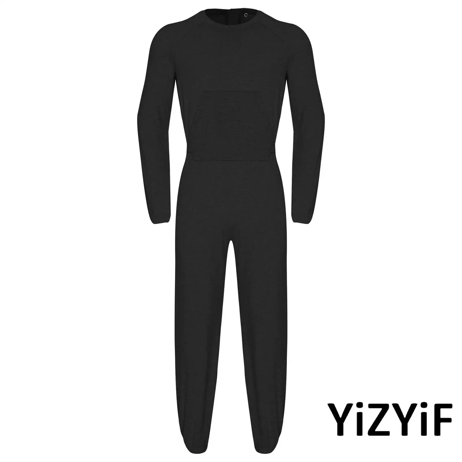 Adults Men Adaptive Clothing with Safety Back Design And Flexible Sleeves Jumpsuit for Dementia Seniors And Disabled Needs Adult