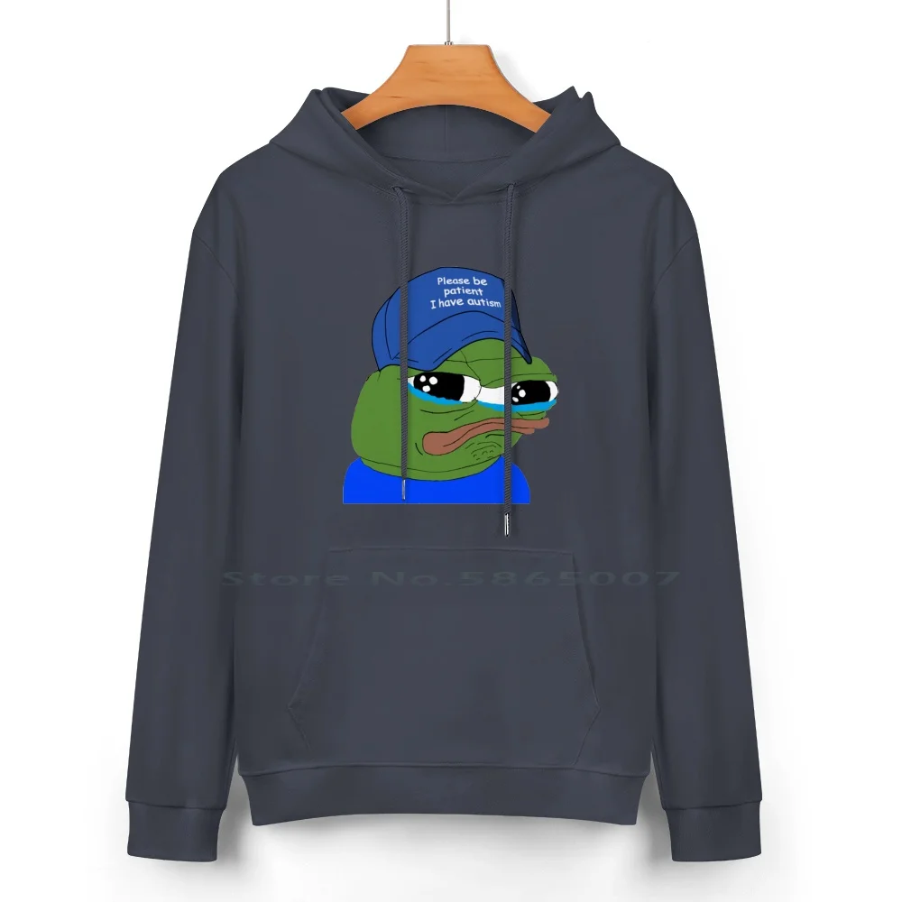 Please Be Patient I Have Autism ! Pure Cotton Hoodie Sweater 24 Colors Hypers Greekgodx Tyler1 Pokimane Pepo Twitch Emote