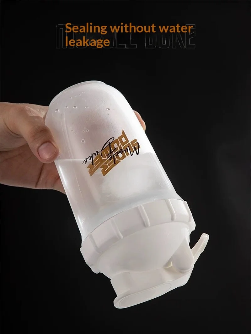 Shaker Bottle Protein Shake Cup With Stainless Steel Mixing Ball Scale For Gym Fitness Sports Workout