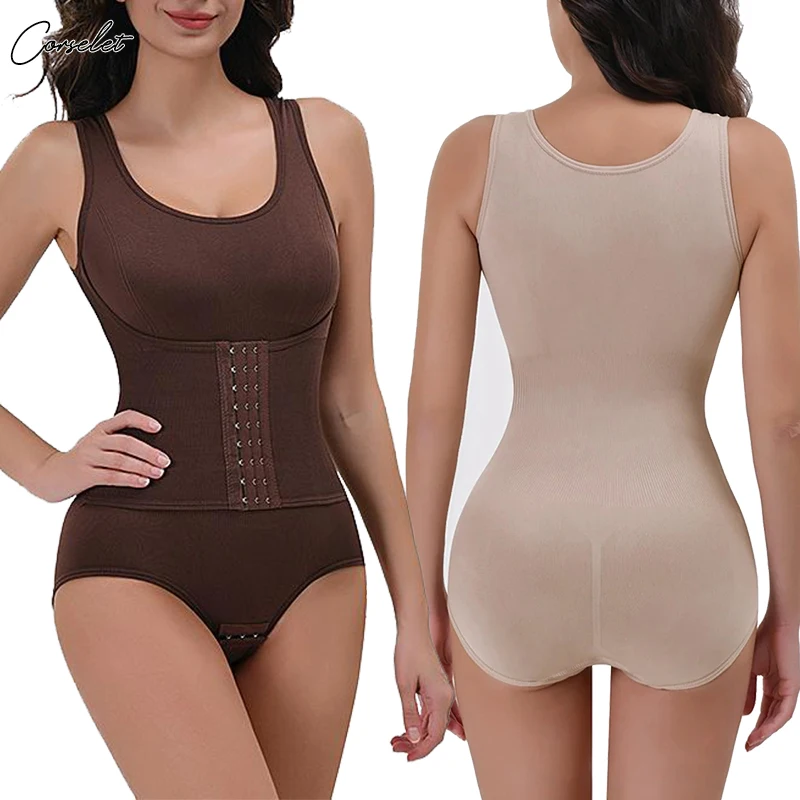 

Seamless One Piece Bodysuit Shapewear Women Body Shaper Tummy Control Sculpting Slimming Girdle Body Suit Thong Flat Abdominal