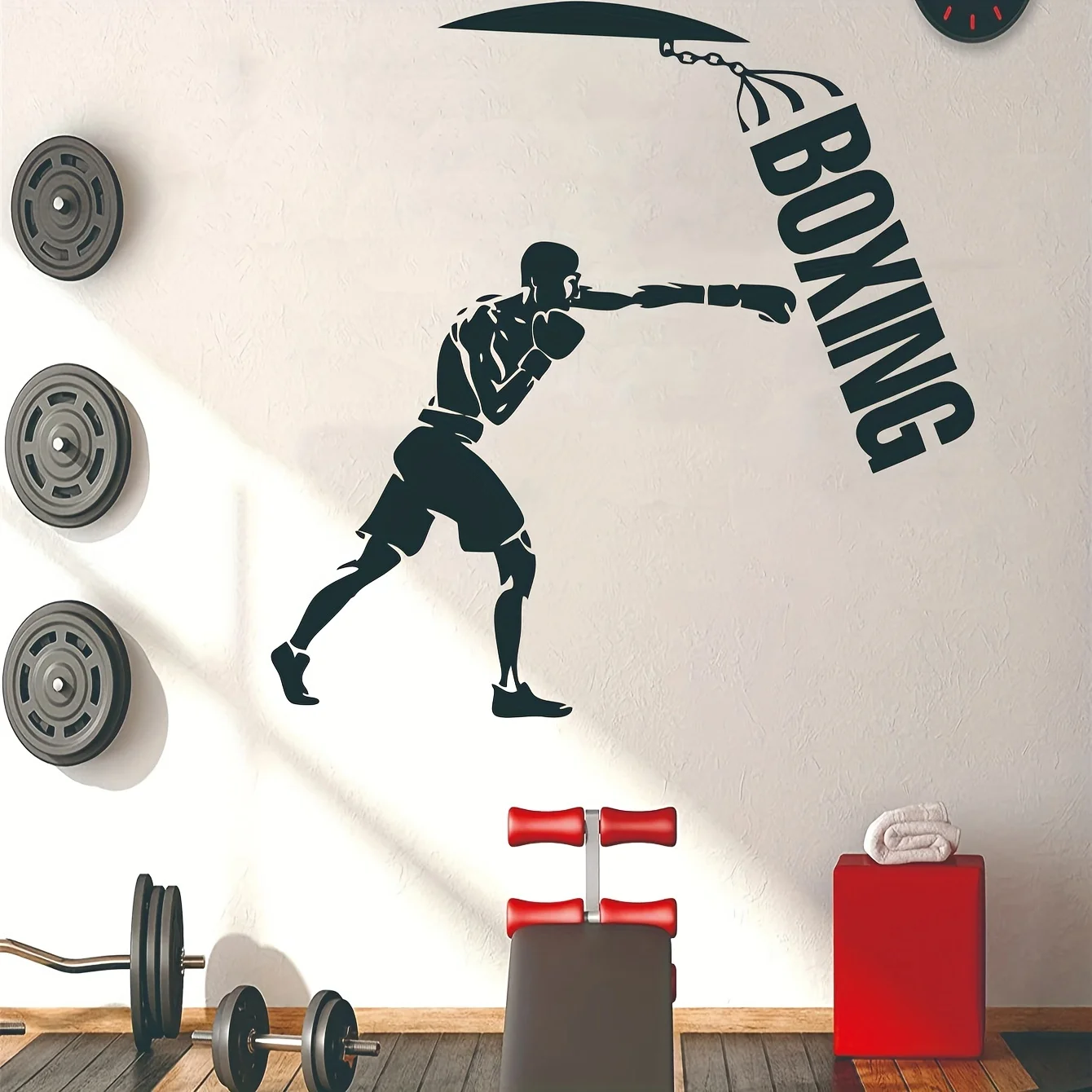 Boxing Boxer Creative Decoration With Detachable Waterproof self-adhesive Wall stickers,suitable For bedroom,living rooms,office