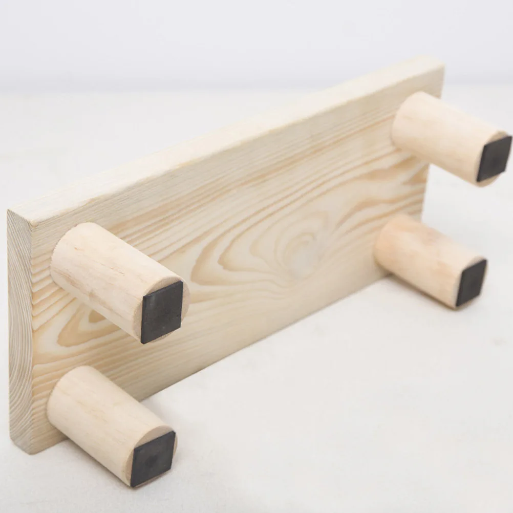 

1Pcs Wood Footstool Anti-Skid Sturdy Kids Bathroom Stool Smooth Surface Wear-Resistant Shock-Resistant Comfortable