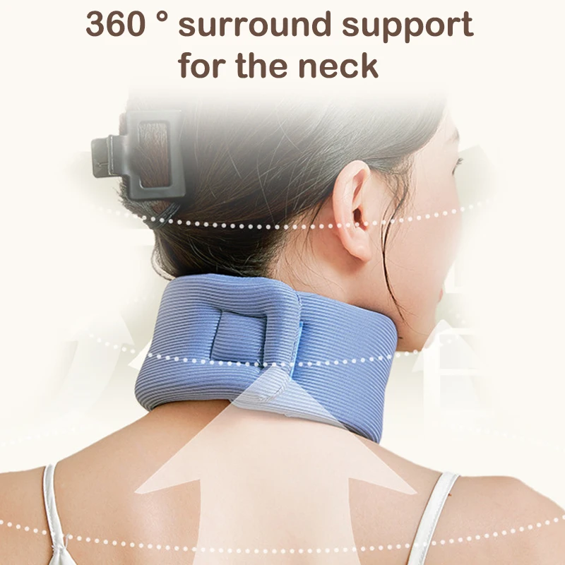 1 Pack Neck Support Adjustable Neck Support Cervical Sponge Neck Protector for Sleep Relief Neck Pain Breathable Neck Support