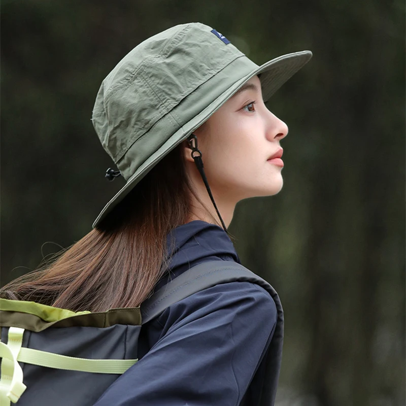 Sombrero de protección solar para exteriores, gorro de pescador de secado rápido, resistente a los rayos UV, ala grande para acampar y montañismo