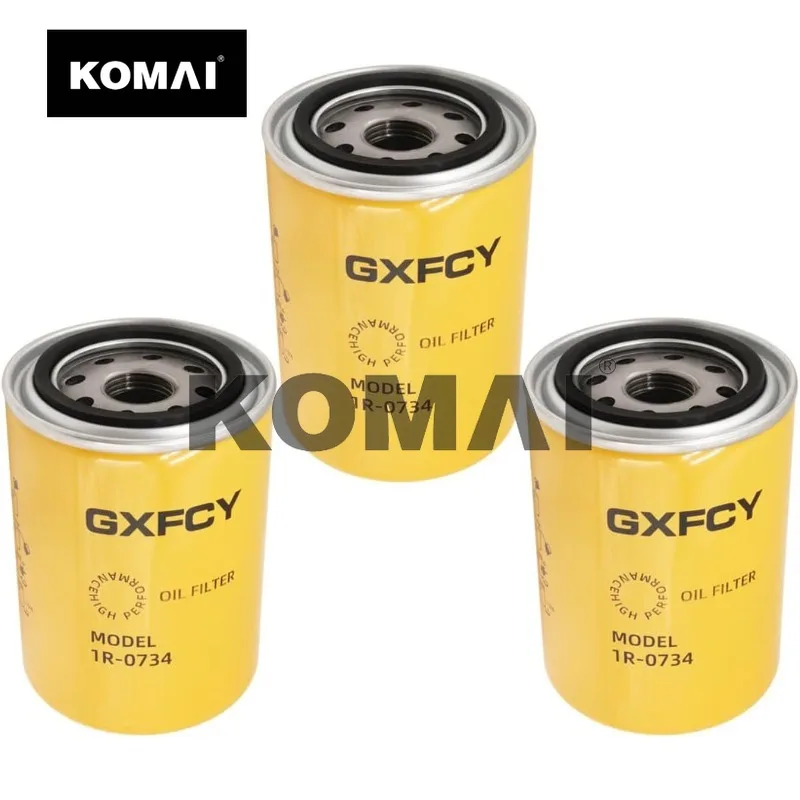 

KOMAI 1R-0734 Oil Filter Replace P555680 51261 BT364 LF3788 600-211-5240 For CAT Excavator 301.5 315L 318B 301.6 301.8