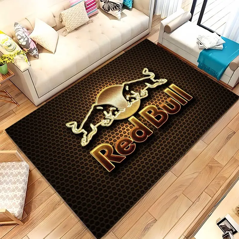 Racing Car R-Red B-Bull Garage Soft Large Non-Slip Area Rug,Carpet Mat for Living Room,Bedroom,Playroom & Sofa,Home Decor