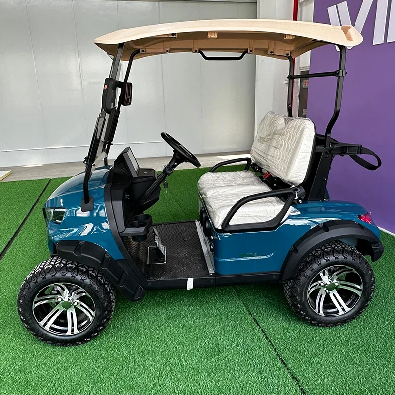 New Style 2023 Brand Design 2 Seat Sightseeing Bus Club Cart 48/72V   Electric Golf Buggy Hunting Cart with CE