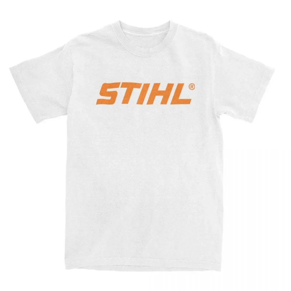 الرجال أداة كهربائية تي شيرت Stihls شعار قطنية عالية الجودة تيز الصيف مضحك قصيرة الأكمام تي شيرت س الرقبة الترفيه عادية التي شيرت حجم كبير