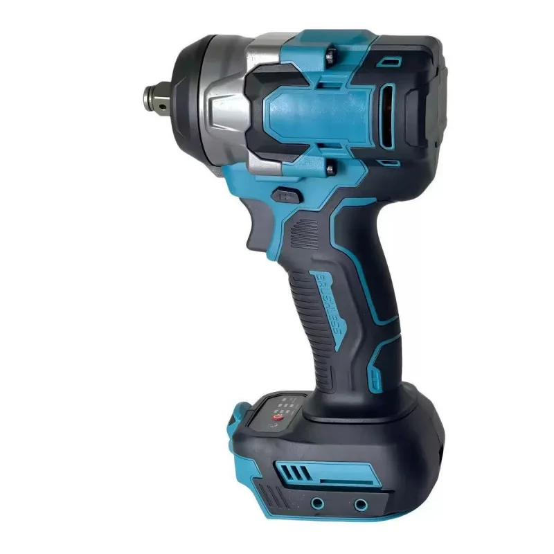 مفتاح ربط كهربائي لاسلكي 500N·m 21V Li-ion مع ضوء LED 2 بطاريات مجموعة أدوات إصلاح السيارات #4