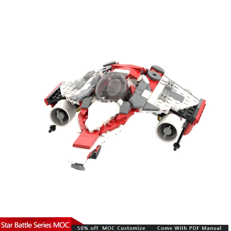 213 PCS Star Scuffle Eh-Wing - 75388 alternativa MOC Personalizza blocchi modulari Bambini creativi fai da te Regali di giocattoli per le vacanze
