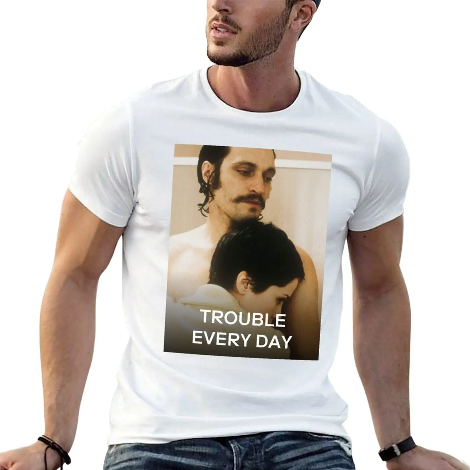 Trouble Every Day T-Shirt Soft Casual Short Sleeve Cotton Tee