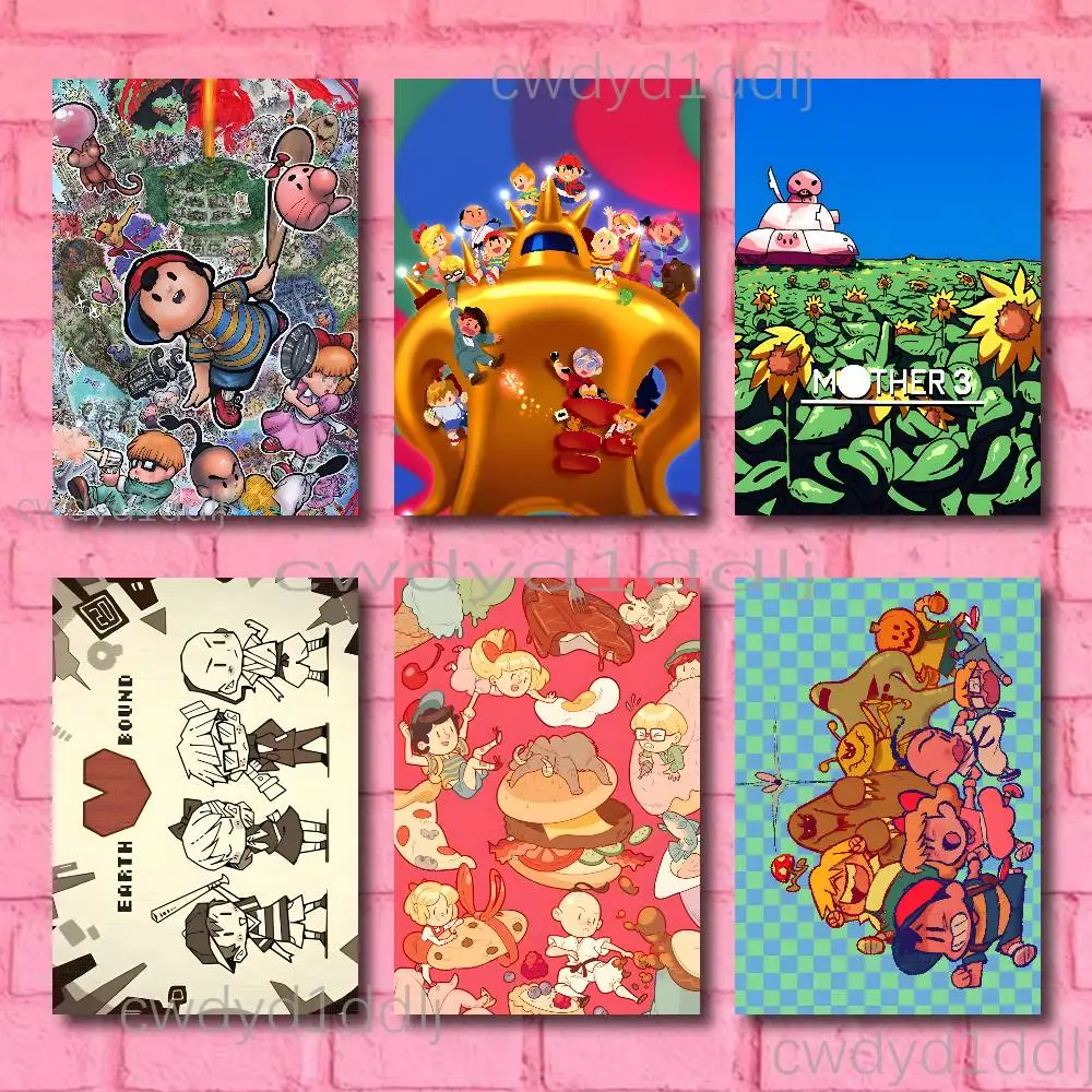E-EarthBound Mother 4 Poster Gallery Home Decoration Wall Stickers Living Room Bedroom Gifts