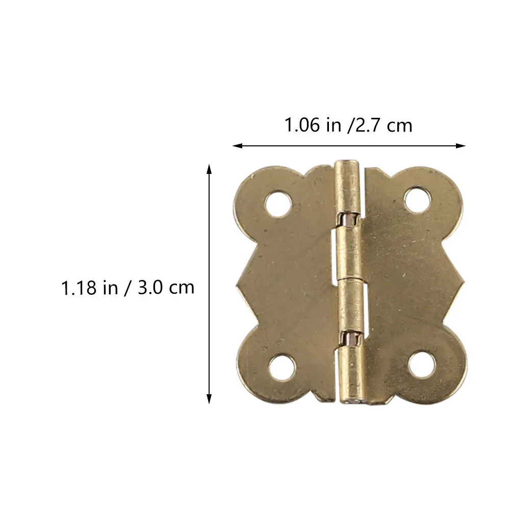40Pcs Parrot Breeding Box Accessories Premium Iron Nest Box Hinge Lock Kit for Wooden Birds Nest Installation Wear Resistant