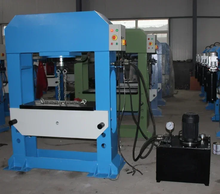 Automatic H-frame press 150 tons hydraulic press adjustable table