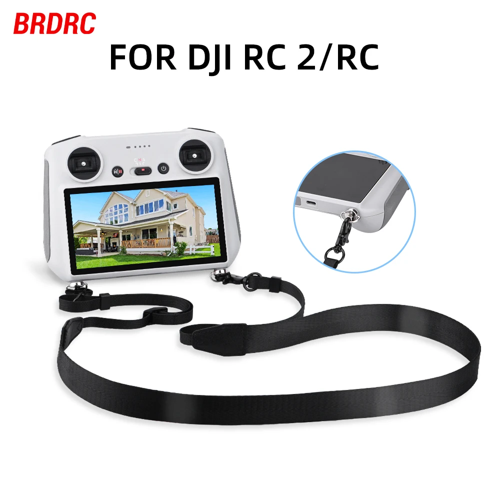 

BRDRC Lanyard For DJI Mini 4 Pro/Air 3/Mavic 3 Pro Drone Remote Controller Neck Strap Hanging Straps for DJI RC/RC Pro/RC 2