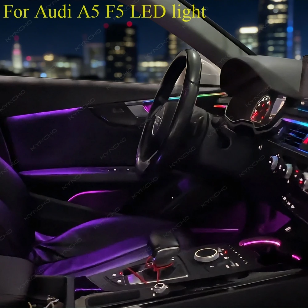 For Audi A5 F5 Car Interior Lighting LED Intelligent Colorful Car Ambient Light Symphony Interior Ambient Auto Interior Lighting
