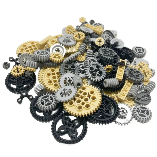 120 SZT. MOC Technologia Klocki Konstrukcyjne Zębatka Mechaniczne Części Klocków Akcesoria do Samochodów Robotów 32498 46372 32072 4716