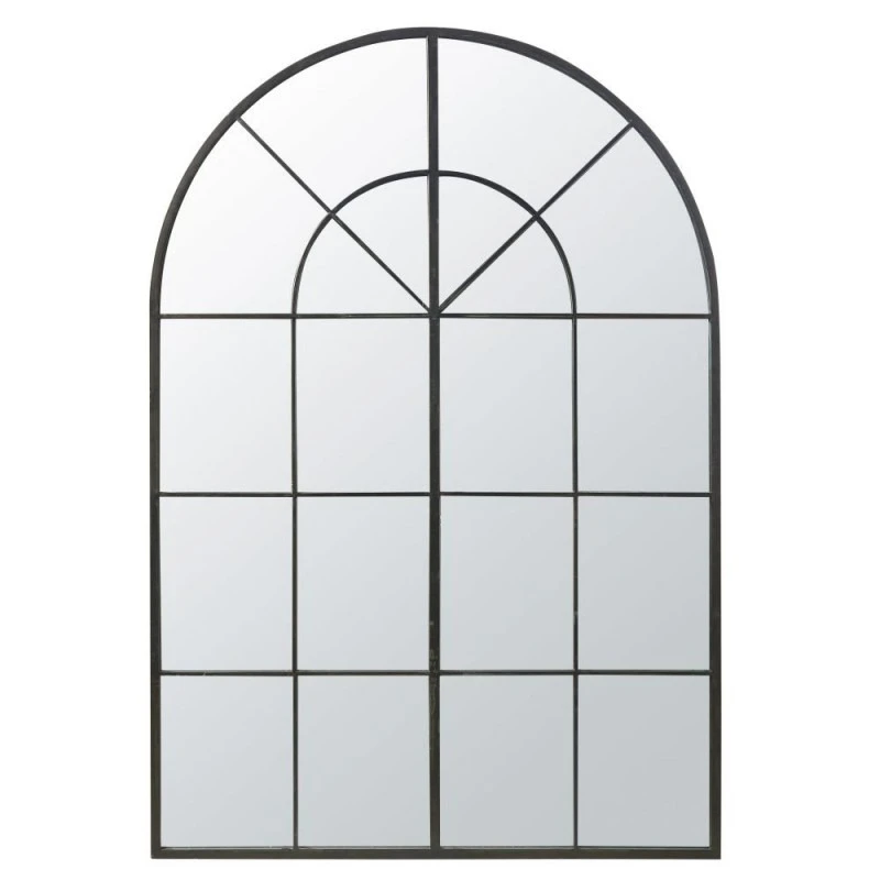 Arched full-body mirror, wall-mounted floor-to-ceiling decorative mirror in the entrance of the living room for home use