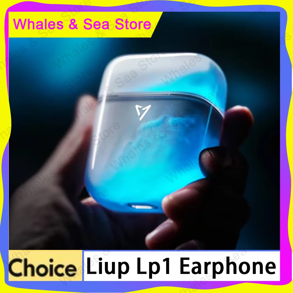 

Беспроводные Bluetooth-наушники Liup Lp1 с подсветкой и эффектом зыбучих песков, игровые наушники с шумоподавлением, низкой задержкой и возможностью индивидуальной настройки