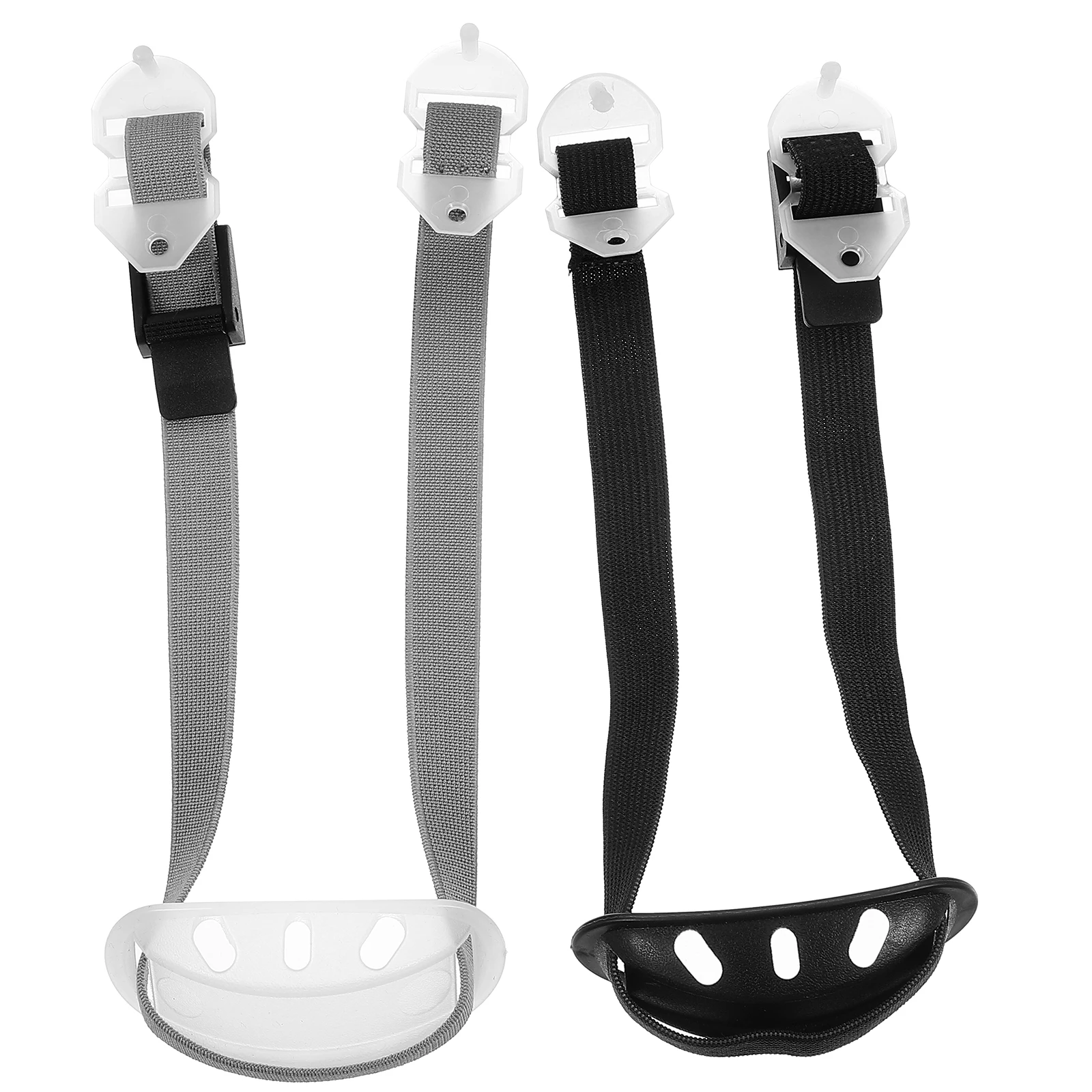 

2 pcs Hard Hat Chin Strap Y shaped Elastic BlackGray Protective Support Adjustable UniversalHelmetAccessories PE Material Sturdy