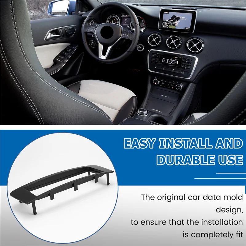 

Durable-Car Radio Fascia For BENZ B Class (W246)/A Class (W176) 2013-2015 Stereo DVD Frame Trim Surround Panel Install Bezel