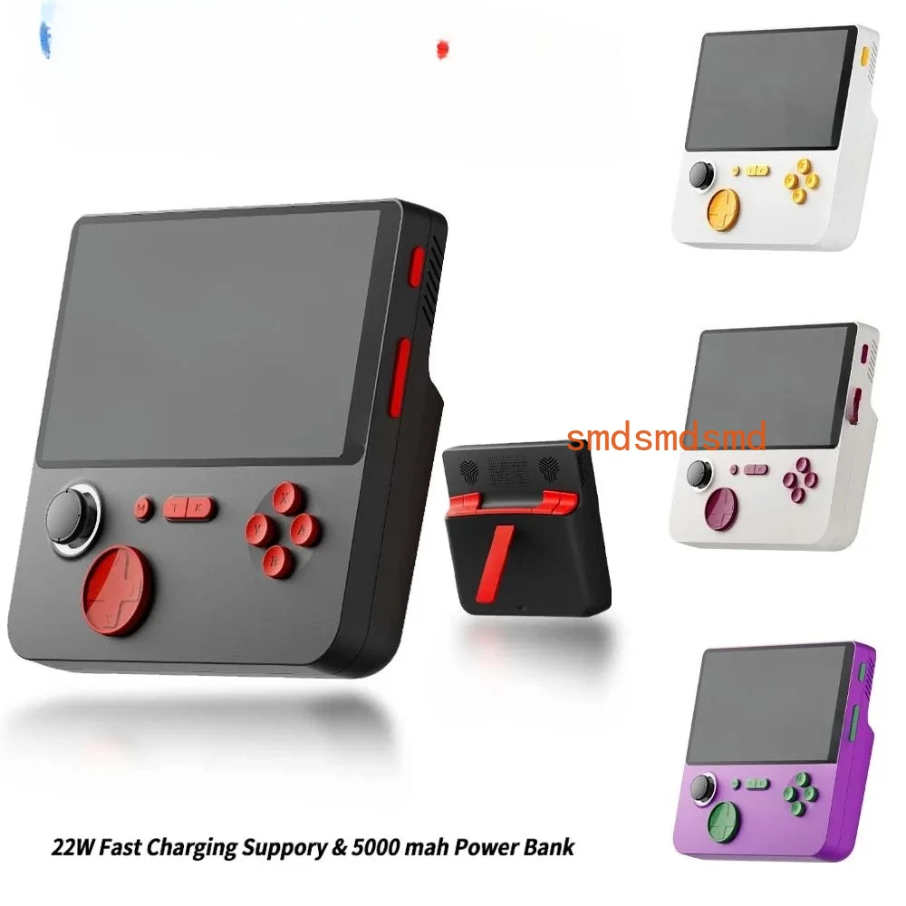 E5 Handheld Video Game Console 6000mAh Power Bank 5-inch IPS Screen 22W Arcade Classic Gaming Consoles with Retro Games Machine