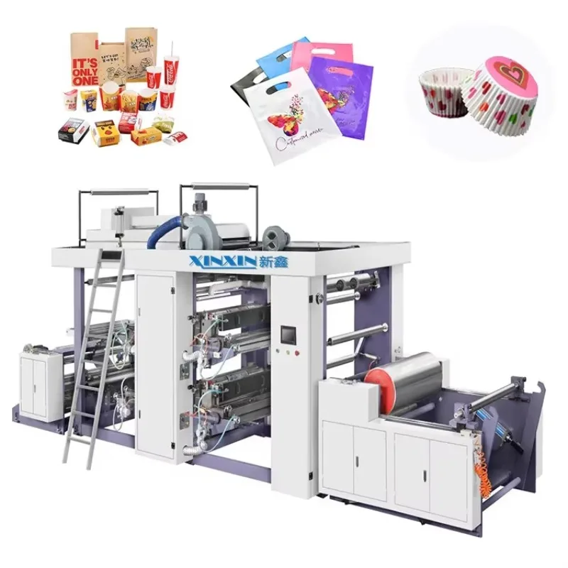 Customized 4 Colour Flexo Printing Machine Price Paper Printer Nonwoven Flexo Printing Machine Automatic Flexographic Printin