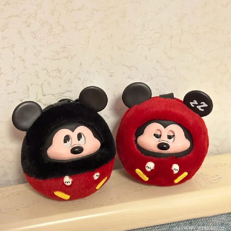 Authentic Disney Mickey Fun Collision Series Blind Box Vinyl Doll Cute Backpack Pendant Keychain Kawaii Pendant Fine Gift Toy
