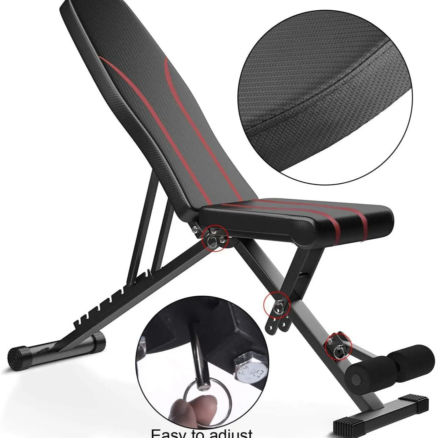 Multi Purpose Workout Bench Gym Equipment Leg Extension Preacher Curl Hyper Back Supportive Stable Quality Gear Daily