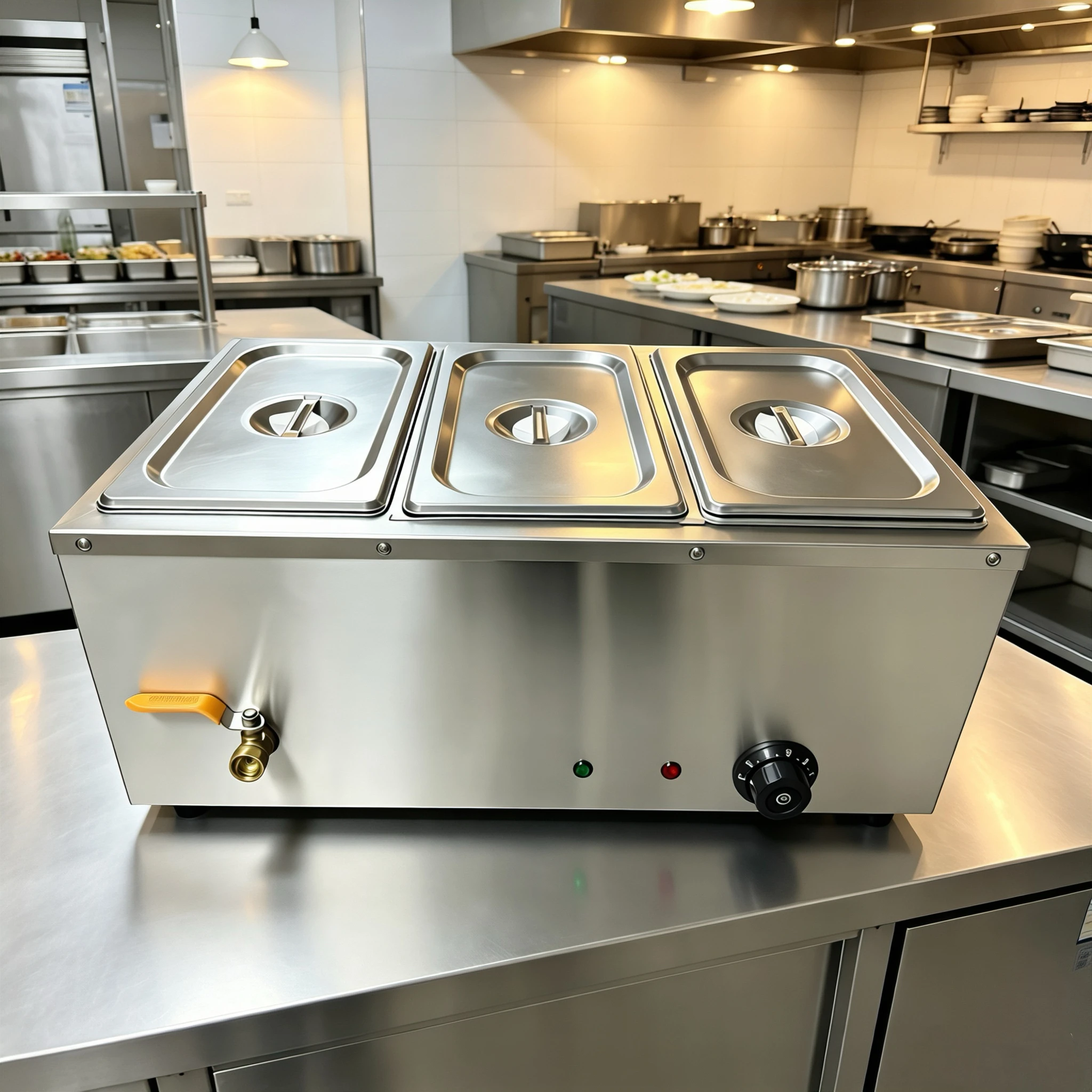 Bain Marie Food Warmer - Toptan Ticari Tezgah Üstü Bain Marie