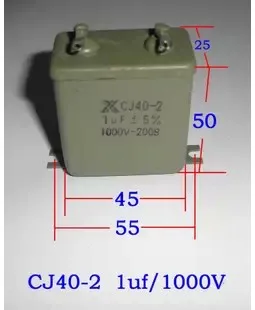 

Metal capacitor steel oil capacitors CJ40-2 1uf 1000v 1kv