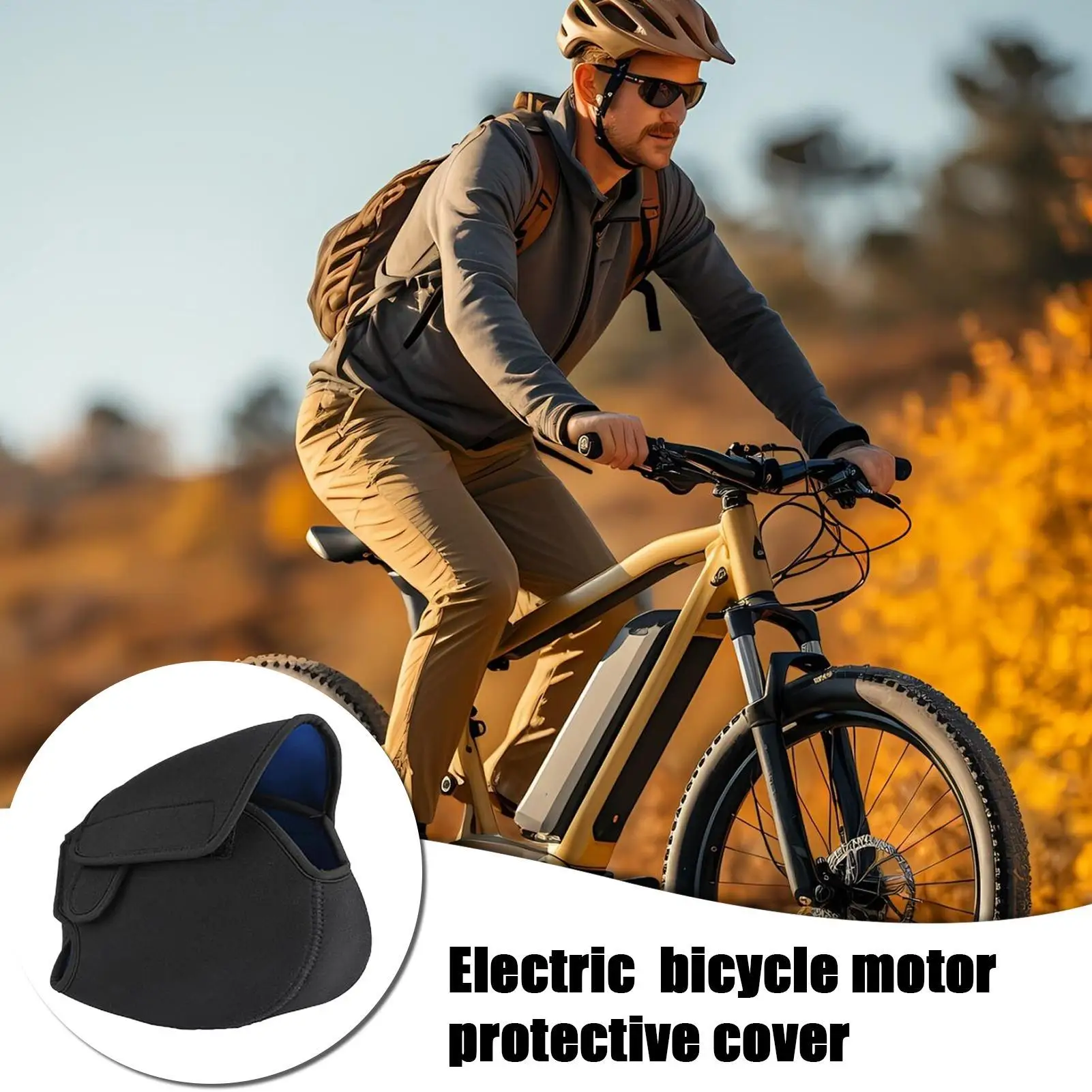 

E-bike Engine Cover Windproof Storage Protection Electric Bike Motor Dustproof Cover for Transportation Storage Home Garage