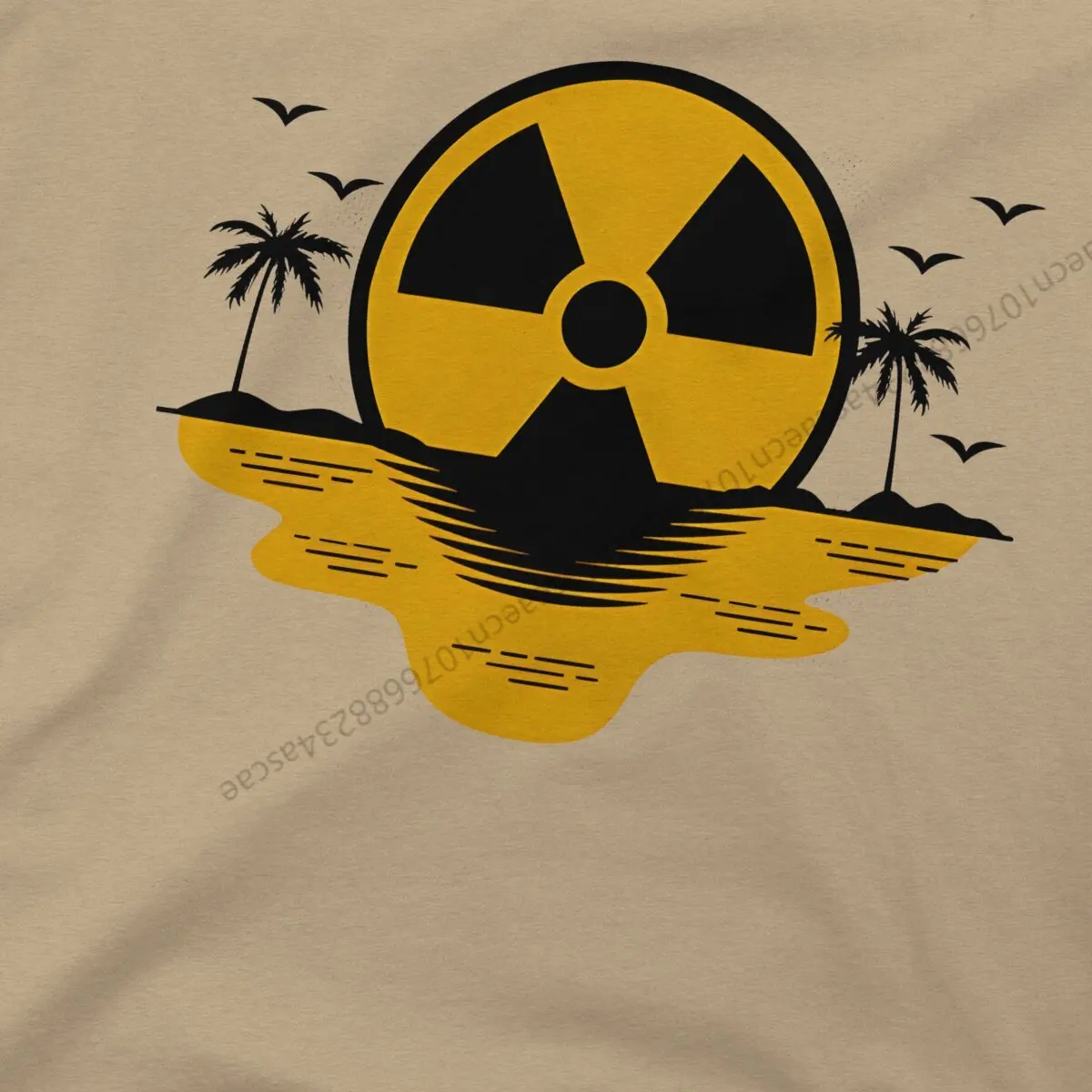 XRAY TECH RAD LIFE BEACH DESIGN Tri-Blend Men T Shirt Crewneck TShirt Cotton Clothing