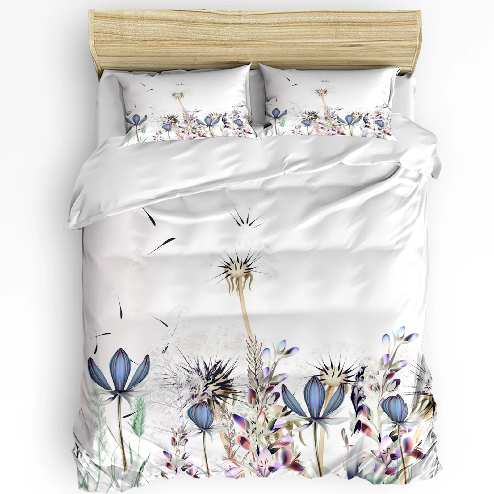 

Dandelion Flower Plant Duvet Cover Bed Bedding Set For Double Home Textile Quilt Cover Pillowcases Bedroom Bedding Set No Sheet