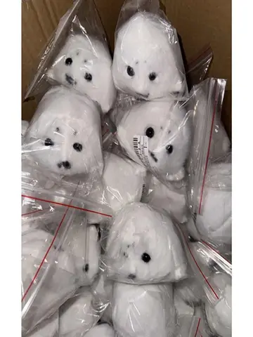 Soft Grey Seal Plush Keychain White Seal Plushies Animal Pendant Fashion Stuffed Doll Keyring Car Key Accessories Car Ornaments