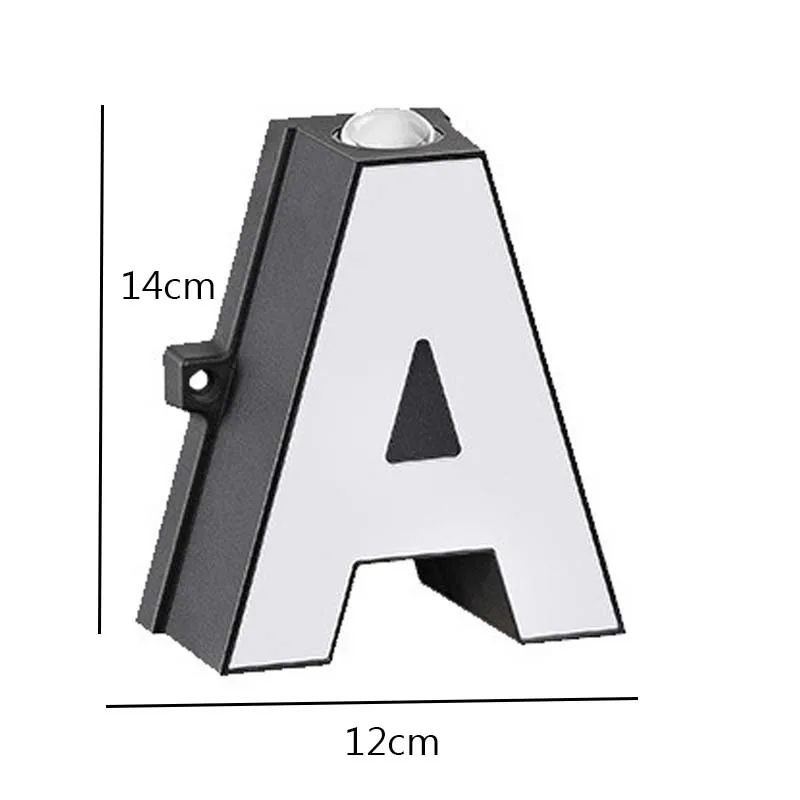 أضواء الحروف LED تسجيل 26 الحروف الأبجدية حتى الحروف الخارجية لتقوم بها بنفسك اسم المصباح تسجيل لشركة الزفاف حفلة عيد ميلاد ديكور حانات المنزل #6